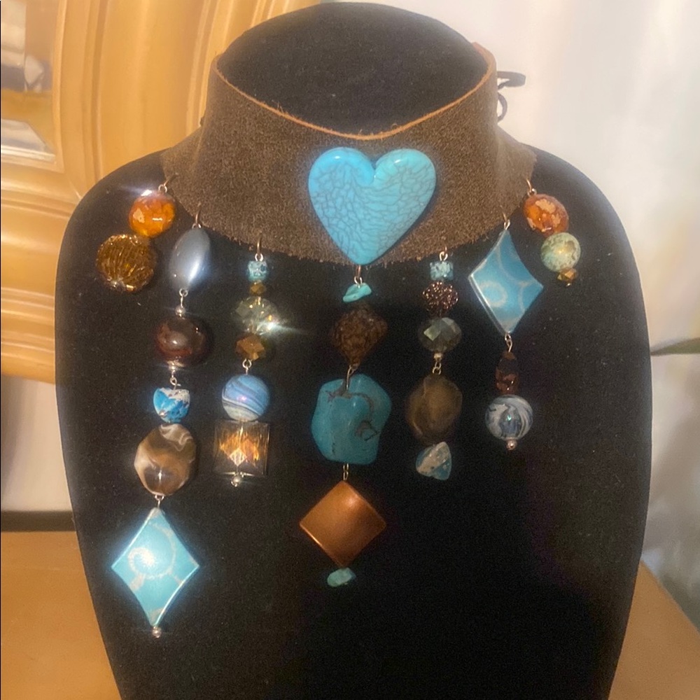 Turquoise Heart Pendant Necklace